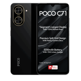 گوشی شیائومی Poco C71 حافظه 64 گیگابایت و رم 3 گیگابایت 4G