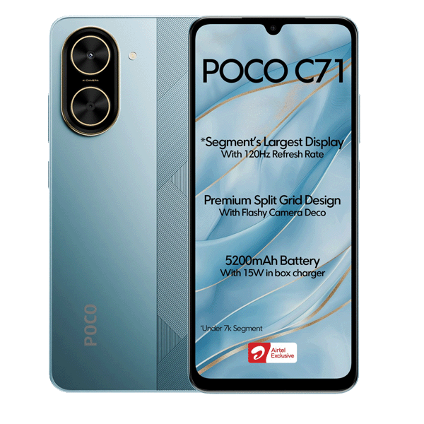 گوشی شیائومی Poco C71 حافظه 64 گیگابایت و رم 4 گیگابایت 4G