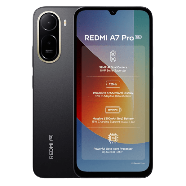 گوشی شیائومی Redmi A7 Pro حافظه 128 گیگابایت و رم 4 گیگابایت 5G